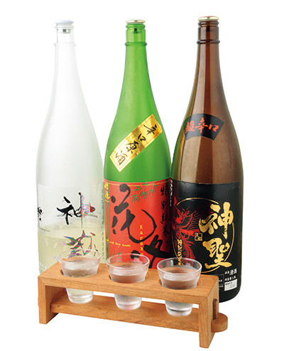 京の地酒三種盛り1210円