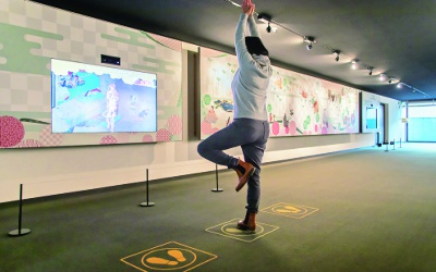 There are also unique exhibits that incorporate elements of fitness.