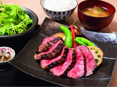 肉質が良く、雑味のない豊かな風味を楽しめる「京の肉」みのるビーフ膳 ランプ200g 6,800円。