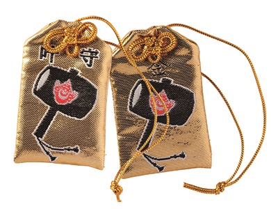 Issun-boshi Omamori (A charm to pray for a wish / A lucky charm for money) 500 yen each