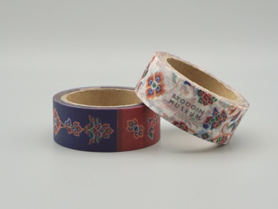 ミュージアムショップで販売中の宝相華マスキングテープ550円。