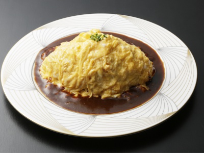 Half-boiled rice omelet: General 1,050 yen, Member 1,000 yen