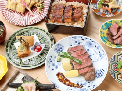 Eel shabu-shabu kaiseki 14,000 yen