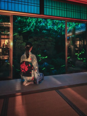 蛍が導く幻想的な世界へ