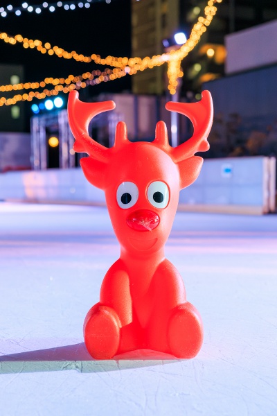There are cute reindeer-shaped skating helpers, so even beginners can skate with ease.