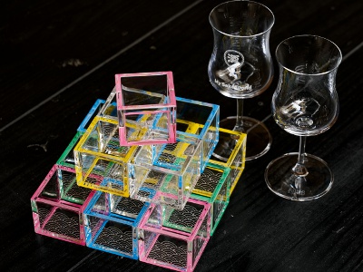 旅の記念にうれしい、日本酒専用グラスまたは枡付きプランも。