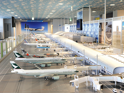 There are many models in the Sky Museum.