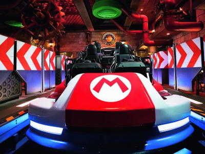 Ride attraction themed Mario Kart.