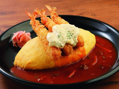 Omurice set is 660 yen.