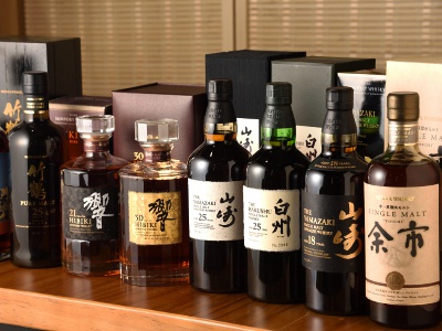 A wide selection of rare domestic whiskeys.